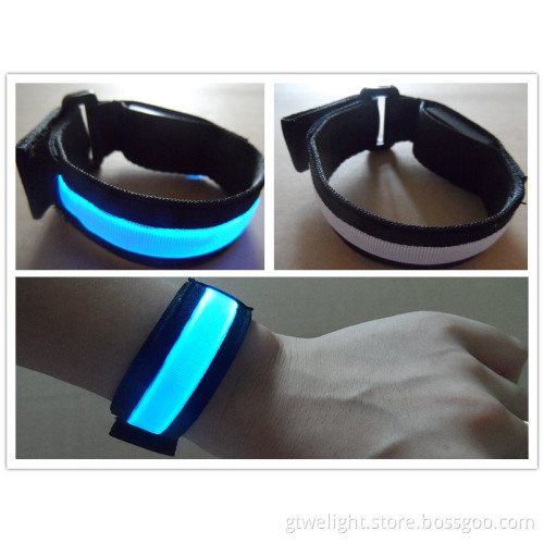 LED Bracelet Lighting Printing Logo Available Blue